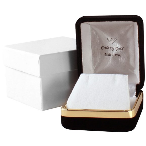 14K. SOLID GOLD STUD 1.0 CT. NATURAL BLACK DIAMONDS & BLACK SHELL PEARL EARRING - Picture 6 of 6